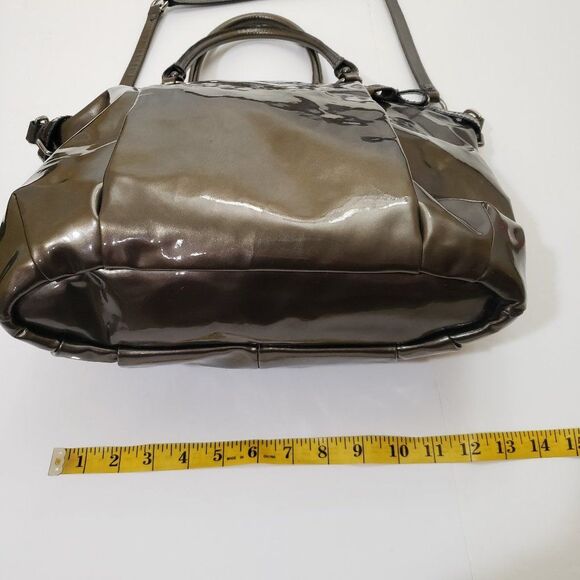 Coach 18627 Madison Pewter Patent Leather Lindsey - Picture 13 of 16